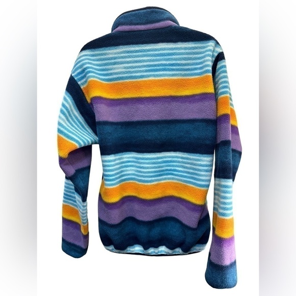 Patagonia sweater lightweight synchilla snap-t fleece-fitz stripe/navy blue - Picture 9 of 9